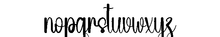 Paperart Font LOWERCASE