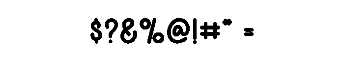 Paperbag Font OTHER CHARS
