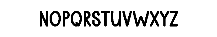 Paperbag Font UPPERCASE