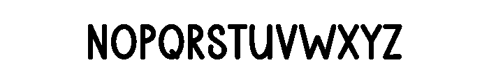 Paperbag Font LOWERCASE