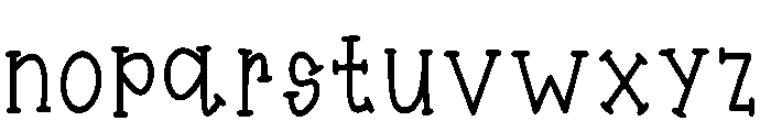 Paperbound Font LOWERCASE