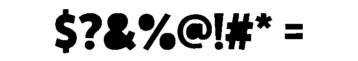 Papercut Regular Font OTHER CHARS