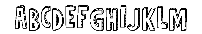 Paperior Font UPPERCASE
