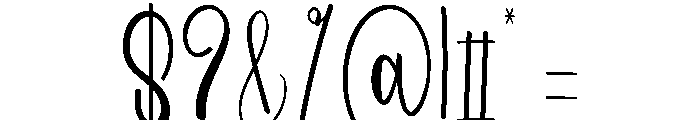 Paperlane Font OTHER CHARS
