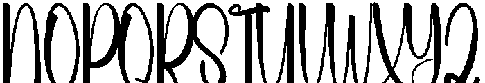 Paperlane Font UPPERCASE