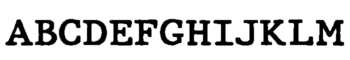 Paperstrike Typewriter Regular Font UPPERCASE