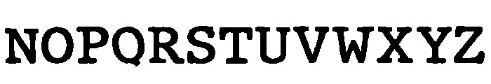 Paperstrike Typewriter Regular Font LOWERCASE
