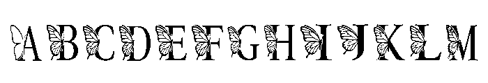 Papillon Monogram Regular Font UPPERCASE