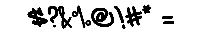 Paping Swend Font OTHER CHARS