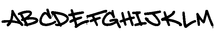 Paping Swend Font UPPERCASE