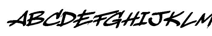 PapingSwendOblique Font UPPERCASE