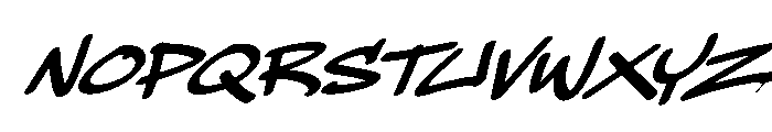 PapingSwendOblique Font UPPERCASE