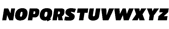 Paquero-BlackItalic Font UPPERCASE