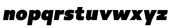 Paquero-BlackItalic Font LOWERCASE
