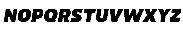 Paquero-ExtraBoldItalic Font UPPERCASE