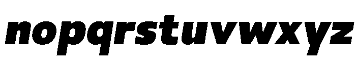 Paquero-ExtraBoldItalic Font LOWERCASE