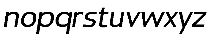 Paquero-ExtraLightItalic Font LOWERCASE