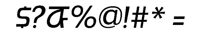 Paquero-LightItalic Font OTHER CHARS