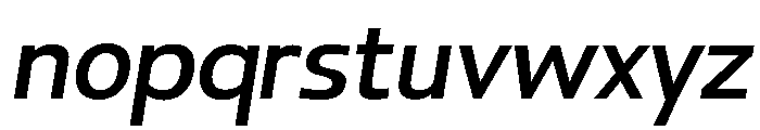 Paquero-LightItalic Font LOWERCASE