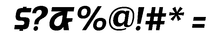 Paquero-MediumItalic Font OTHER CHARS