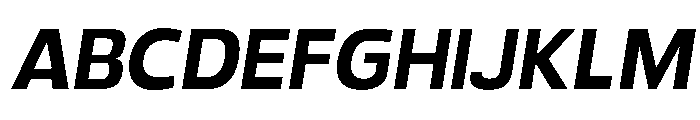 Paquero-MediumItalic Font UPPERCASE