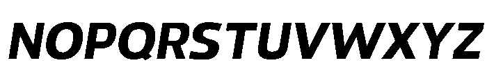Paquero-MediumItalic Font UPPERCASE