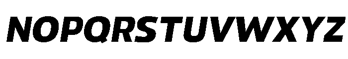 Paquero-SemiBoldItalic Font UPPERCASE