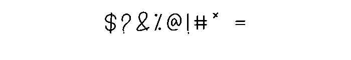 Paradise Bubble Font OTHER CHARS