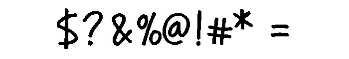 Paradise Handwriting Regular Font OTHER CHARS