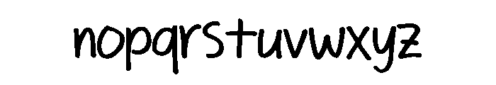 Paradise Handwriting Regular Font LOWERCASE