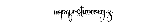 Paradise Rainbow Font LOWERCASE