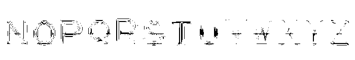 Parallel Retro Regular Font LOWERCASE