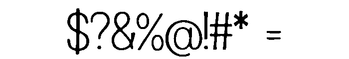 ParkersPen Font OTHER CHARS