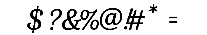 Parlente Regular Font OTHER CHARS