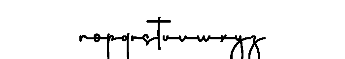 Parthnership Font LOWERCASE