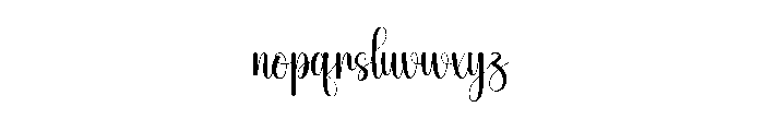 Party Animal Font LOWERCASE