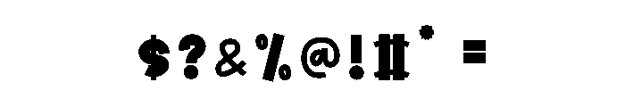 Party Anthem Font OTHER CHARS