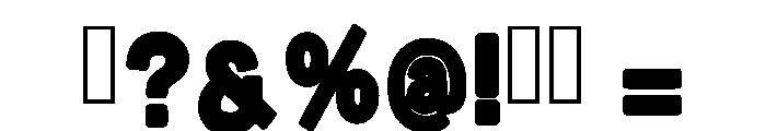 Party Bold Regular Font OTHER CHARS
