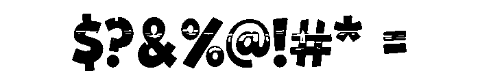 Party Bounce Font OTHER CHARS
