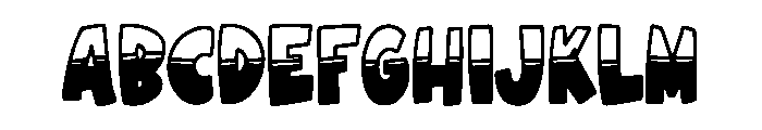 Party Bounce Font UPPERCASE
