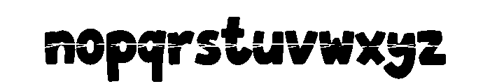 Party Bounce Font LOWERCASE