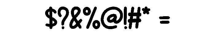 Party Cloud Regular Font OTHER CHARS