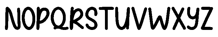 Party Cloud Regular Font UPPERCASE