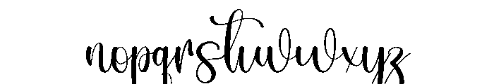 Party Garden Font LOWERCASE
