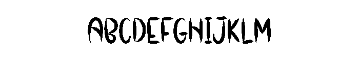 Party Ghost Font UPPERCASE