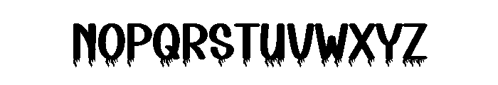 Party Halloween Font UPPERCASE