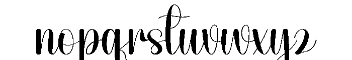 Party Holiday Font LOWERCASE