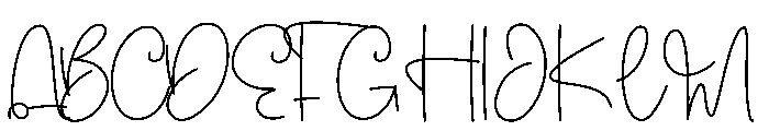 Party Moonlights Font UPPERCASE