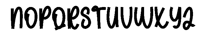Party School Font LOWERCASE