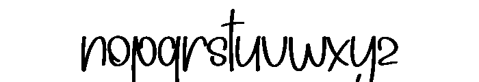Party Sketchy Font LOWERCASE